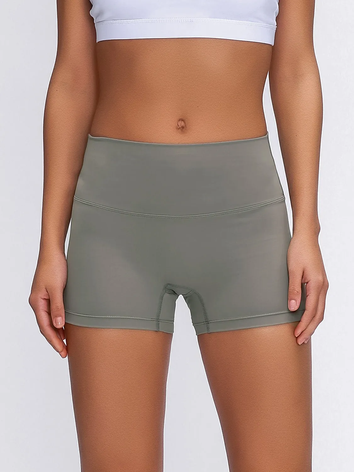Millennia High Waist Active Shorts – Stretch & Comfort