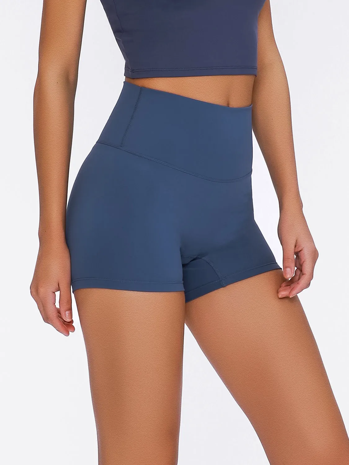 Millennia High Waist Active Shorts – Stretch & Comfort