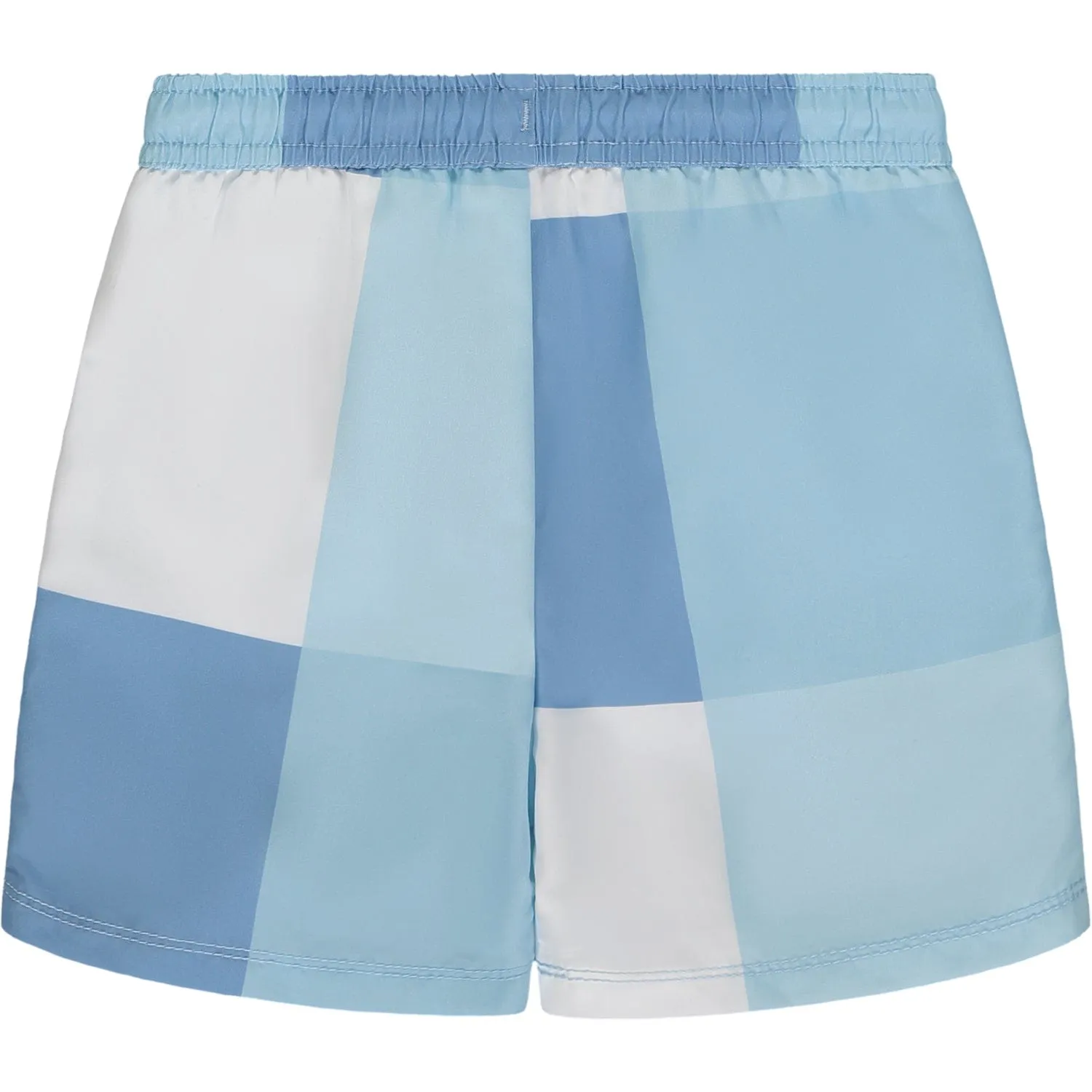 MITCH & SON - Joseph A Time To Fly Squares Swim Shorts - Sky Blue