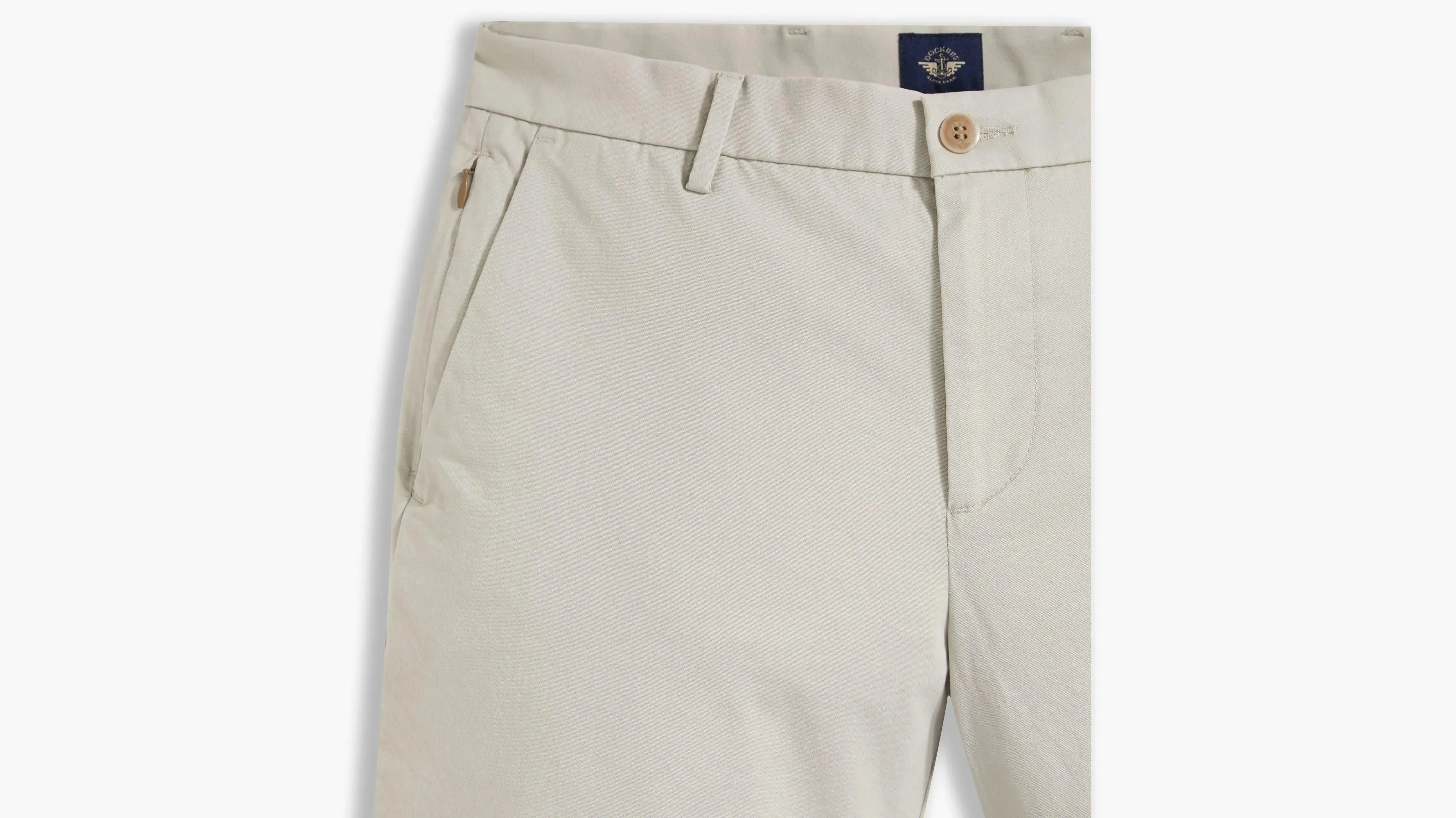Modern Chino Short Porcelain Khaki