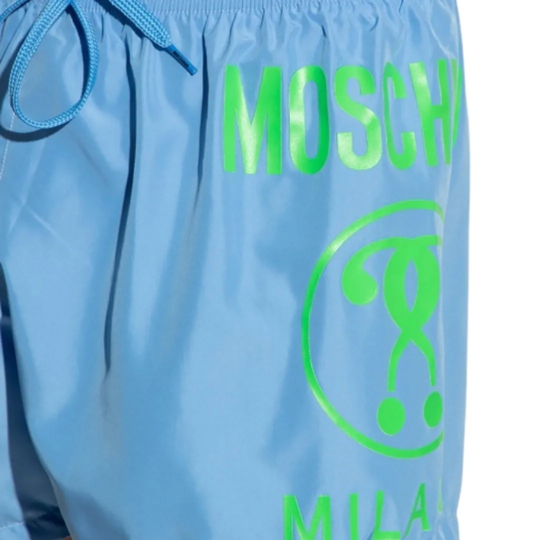 Moschino Mens A4287 9301 0305 Swim Shorts Light Blue