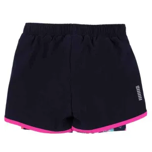 Navy Athletic Layered Short
