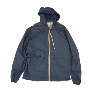 Navy Solid Rain Jacket
