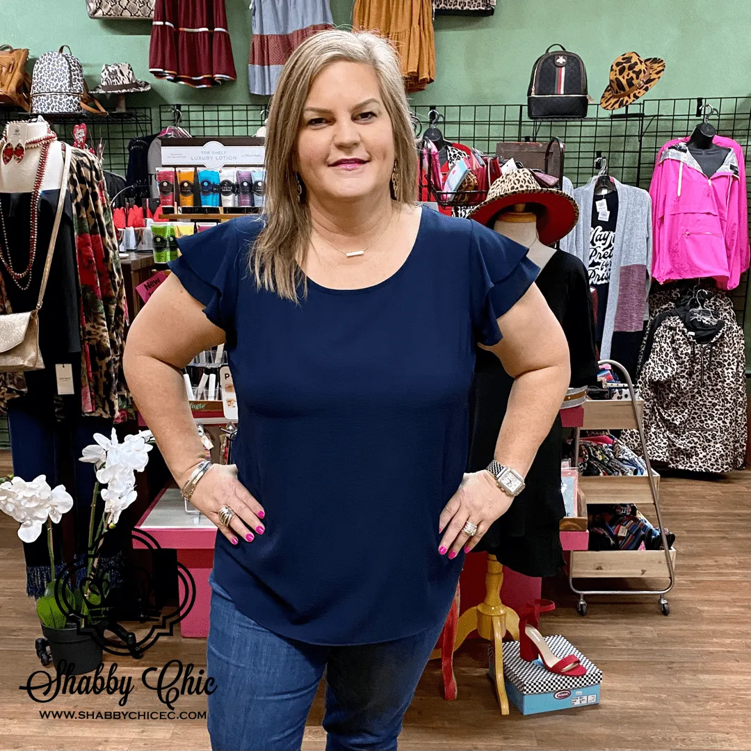Navy Top - Curvy