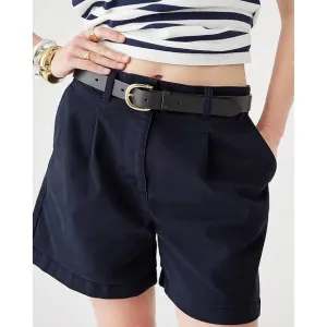 NEW J.CREW pleated capeside chino short in navy