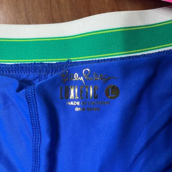 NEW Lilly Pultizer Lixletic Skort Large Skirt Shorts Run Athletic Floral L3-22