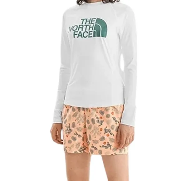 NEW The North Face Women's Class V Flash Dry Shorts Apricot Ice Cacti Print XL