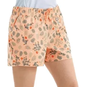 NEW The North Face Women's Class V Flash Dry Shorts Apricot Ice Cacti Print XL