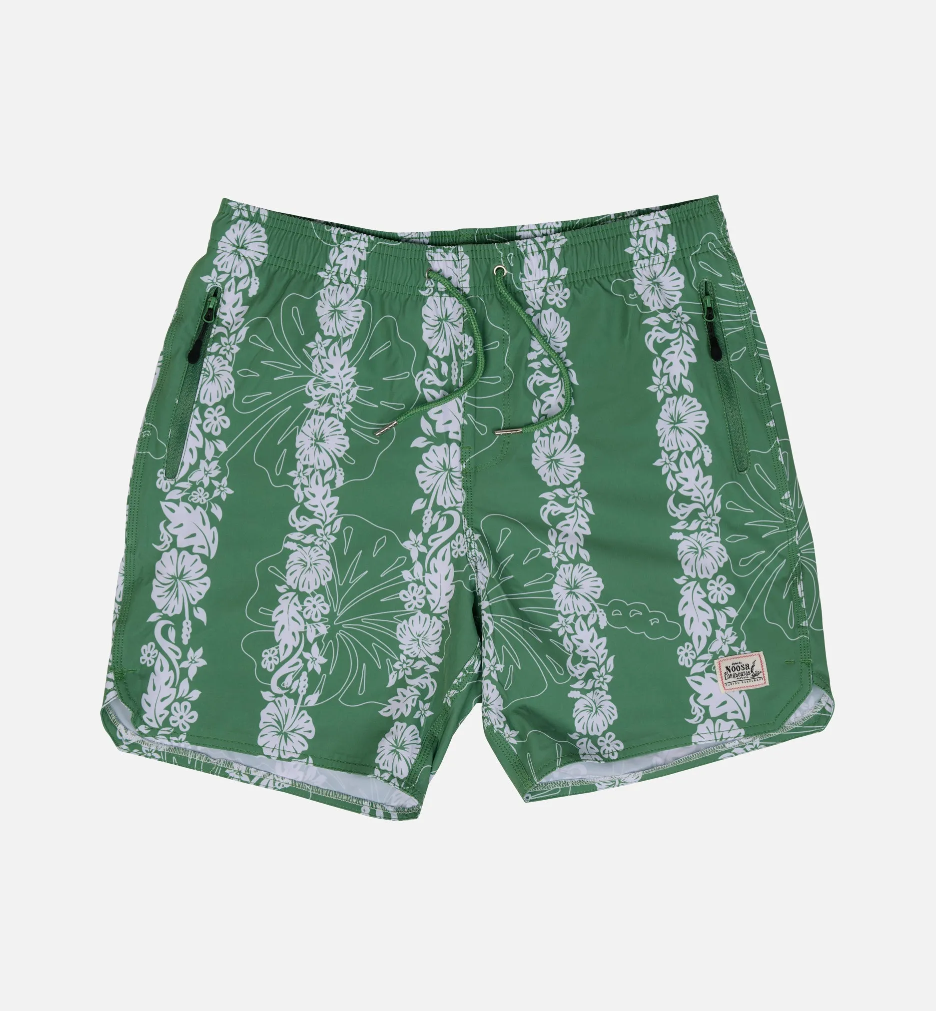 NL Hibiscus Panel Swim Shorts Green & Blue