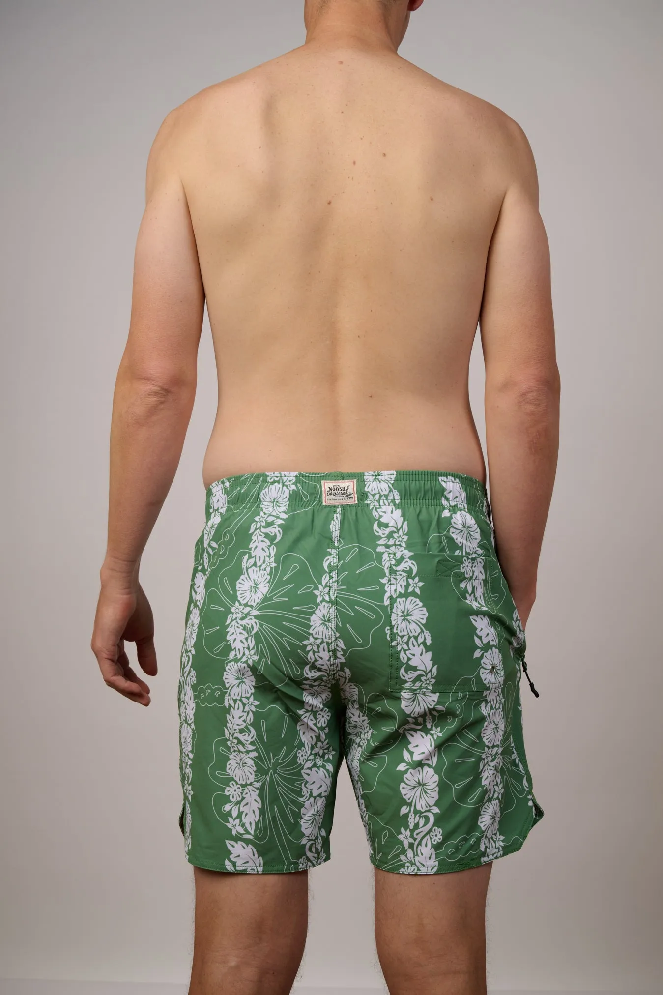NL Hibiscus Panel Swim Shorts Green & Blue