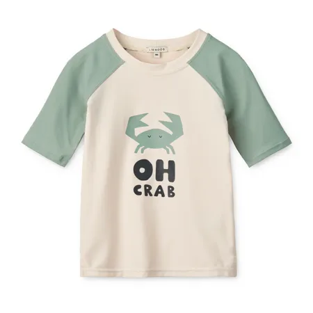 Noah "Oh Crab" Slogan Swim Top
