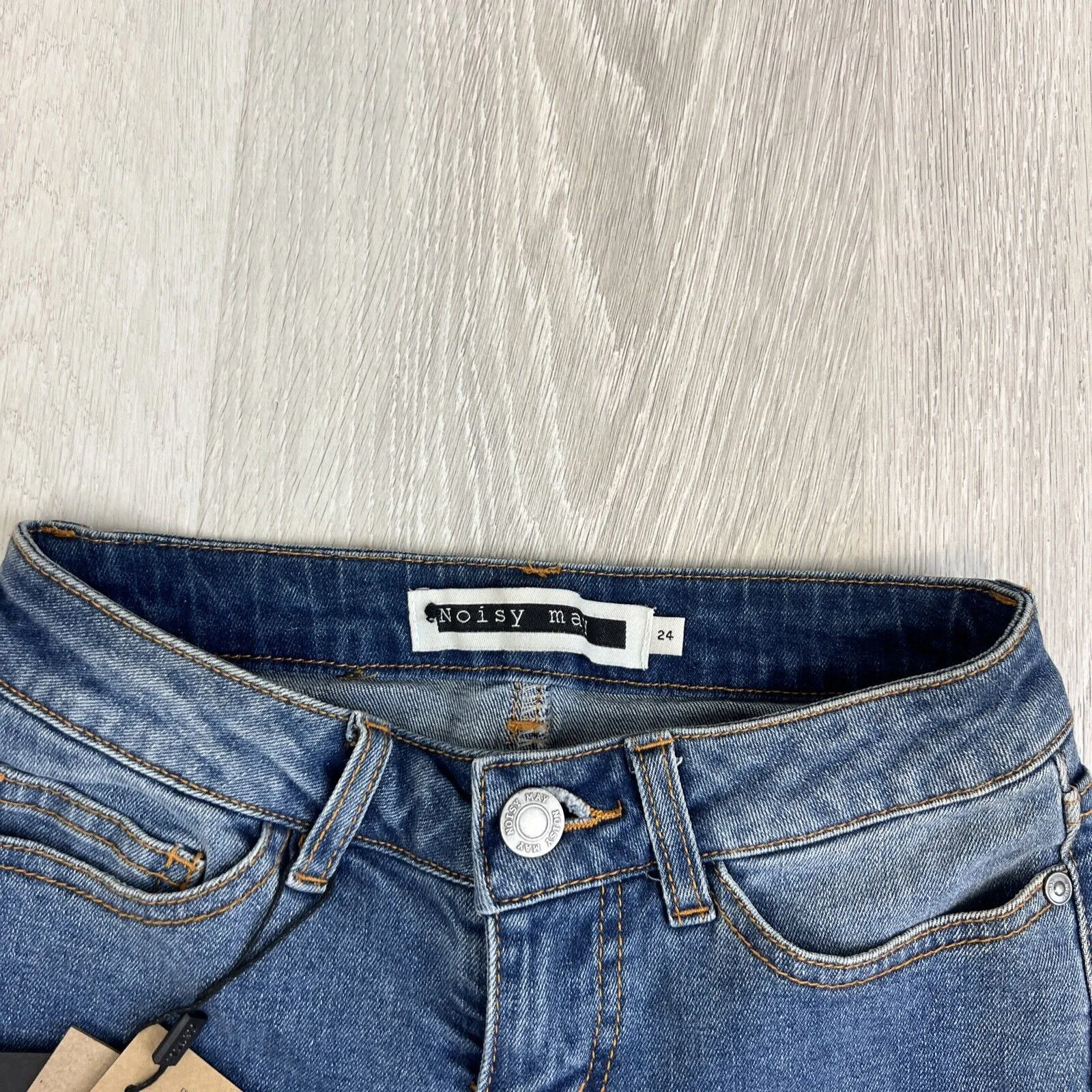 Noisy May Petite Womens Cropped Skinny Jeans Size 24 (new)