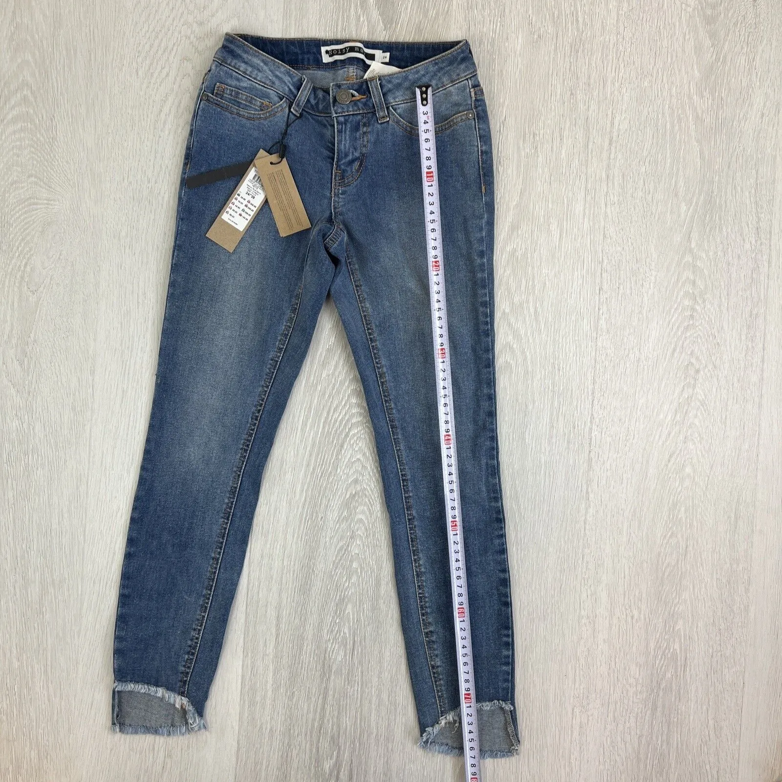 Noisy May Petite Womens Cropped Skinny Jeans Size 24 (new)