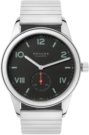 Nomos Glashutte Club Campus 38 Nacht Sapphire Crystal Watch