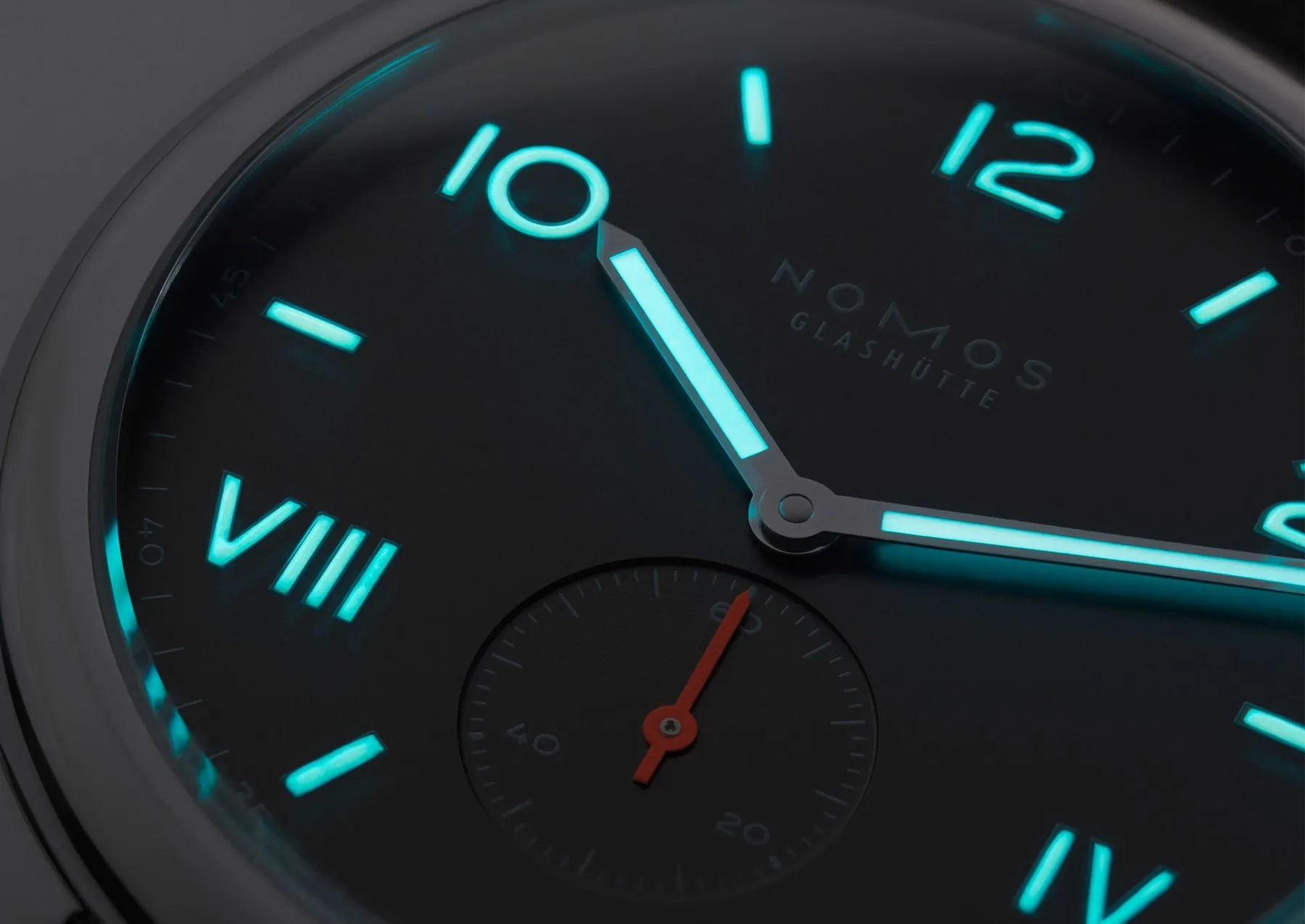 Nomos Glashutte Club Campus 38 Nacht Sapphire Crystal Watch