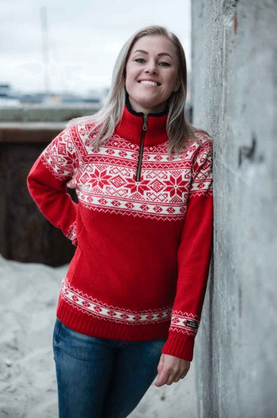 Norsk Unisex Skye Jumper - Chilli or Ecru
