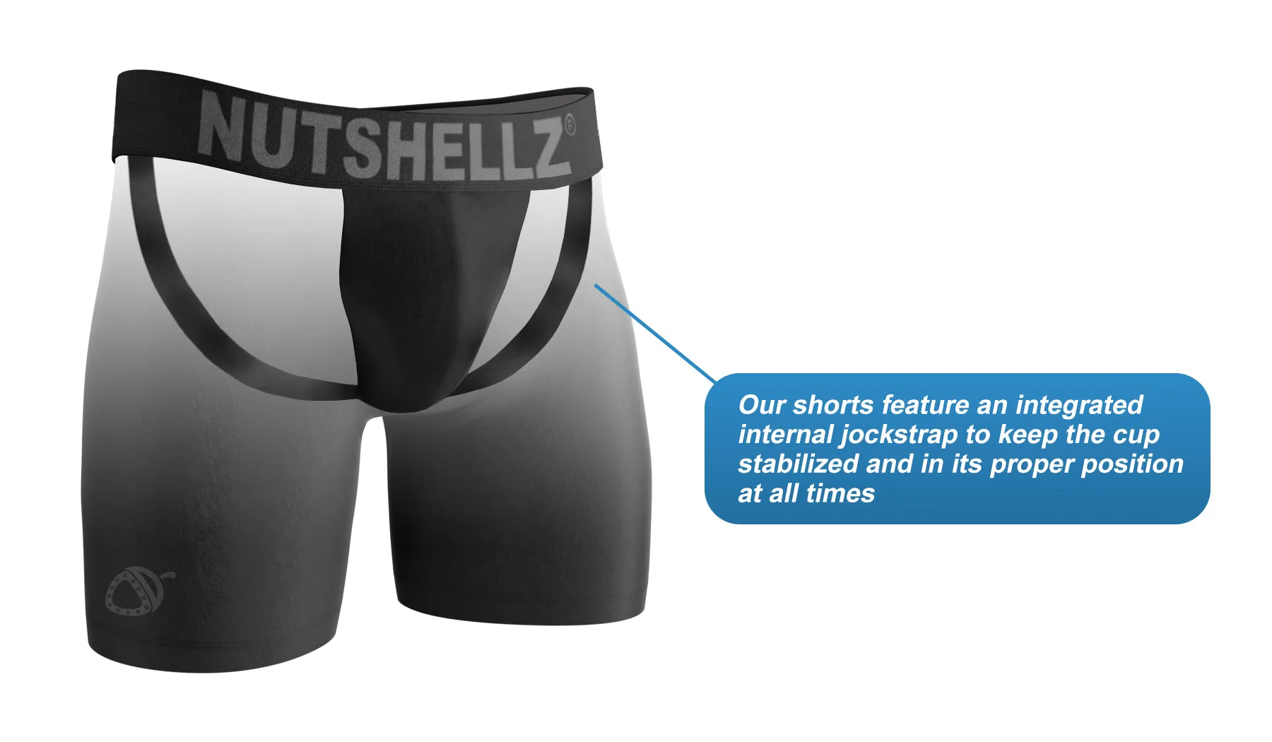 Nutshellz® Jock-short/Black/Adult