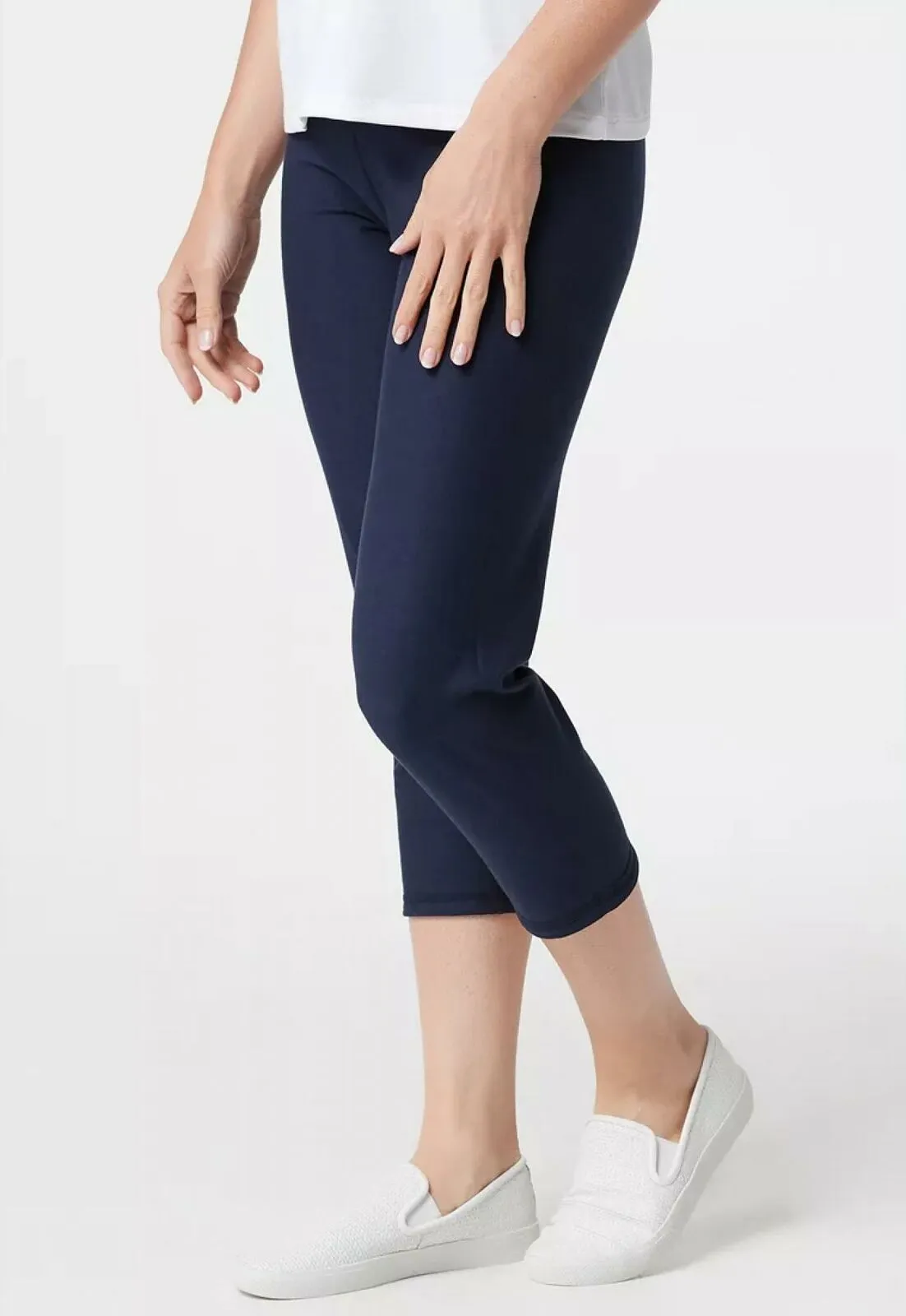 NWT Women With Control Renee's Reversibles Petite Crop Pants. A354372-Plus 3XP