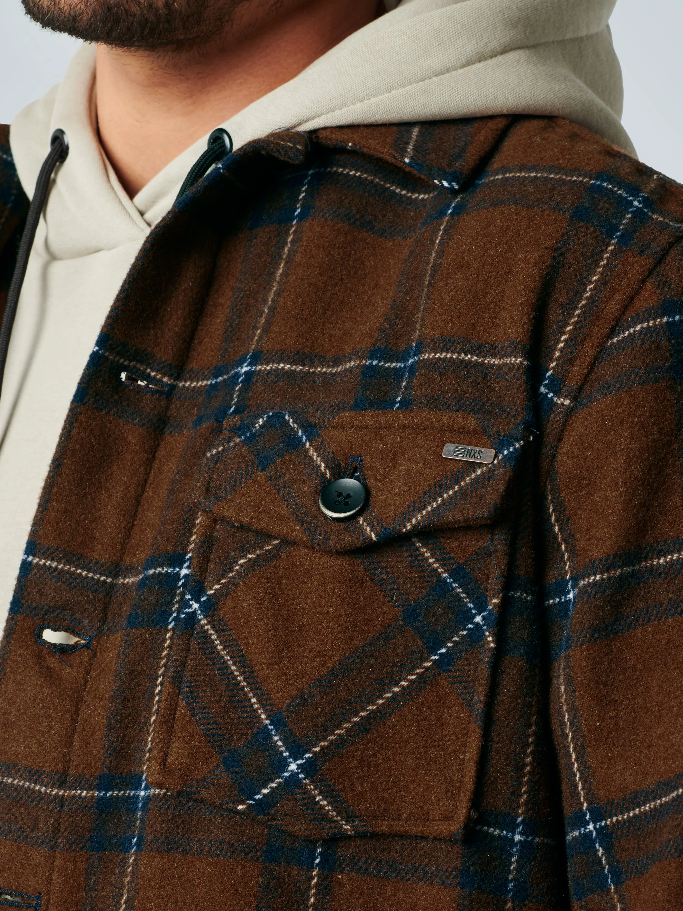 NXS CHECK OVERSHIRT