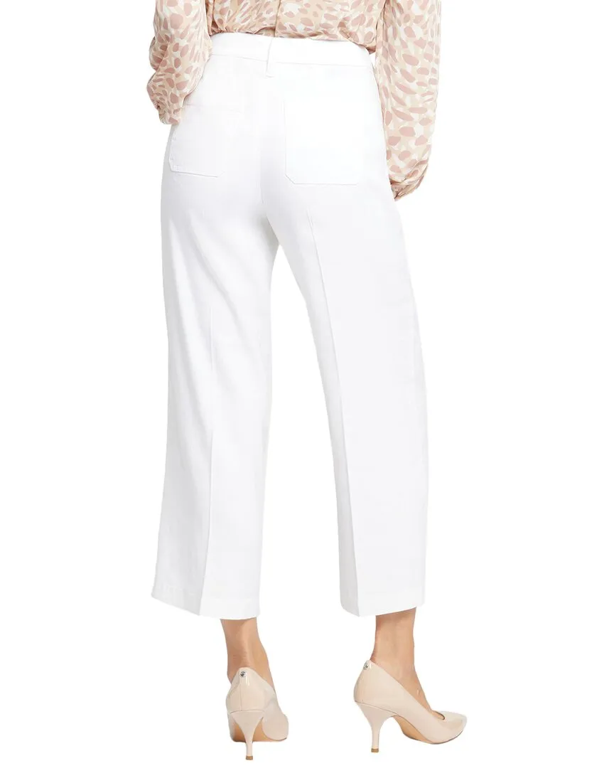 NYDJ Petite Cargo Optic White Cropped Jean