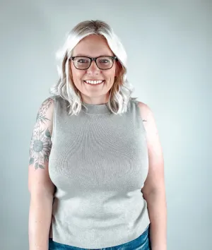 Oatmeal Mock Neck Tank