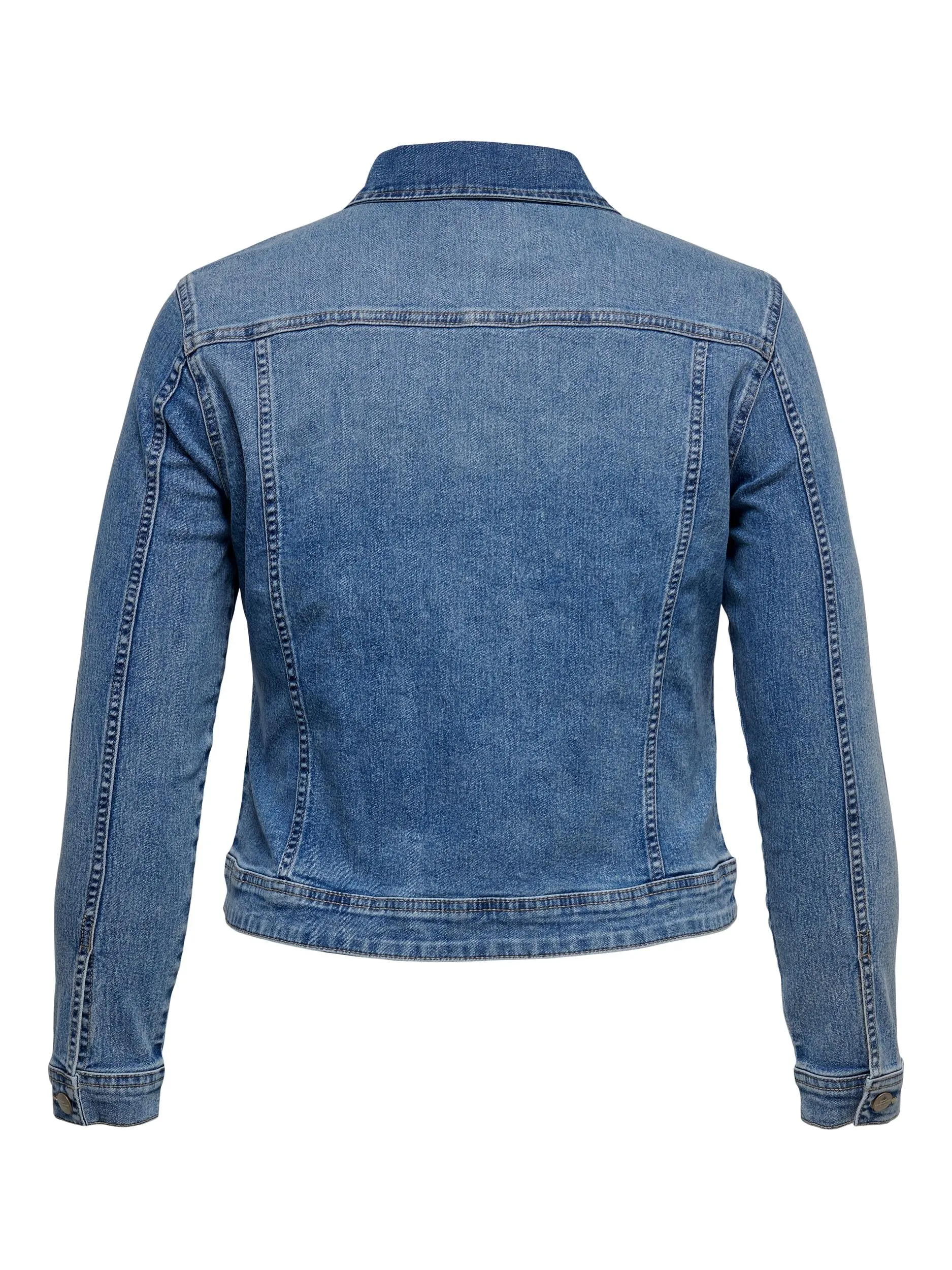 Only Carmakoma Carwespa Curvy Denim Jacket-DENIM BLUE