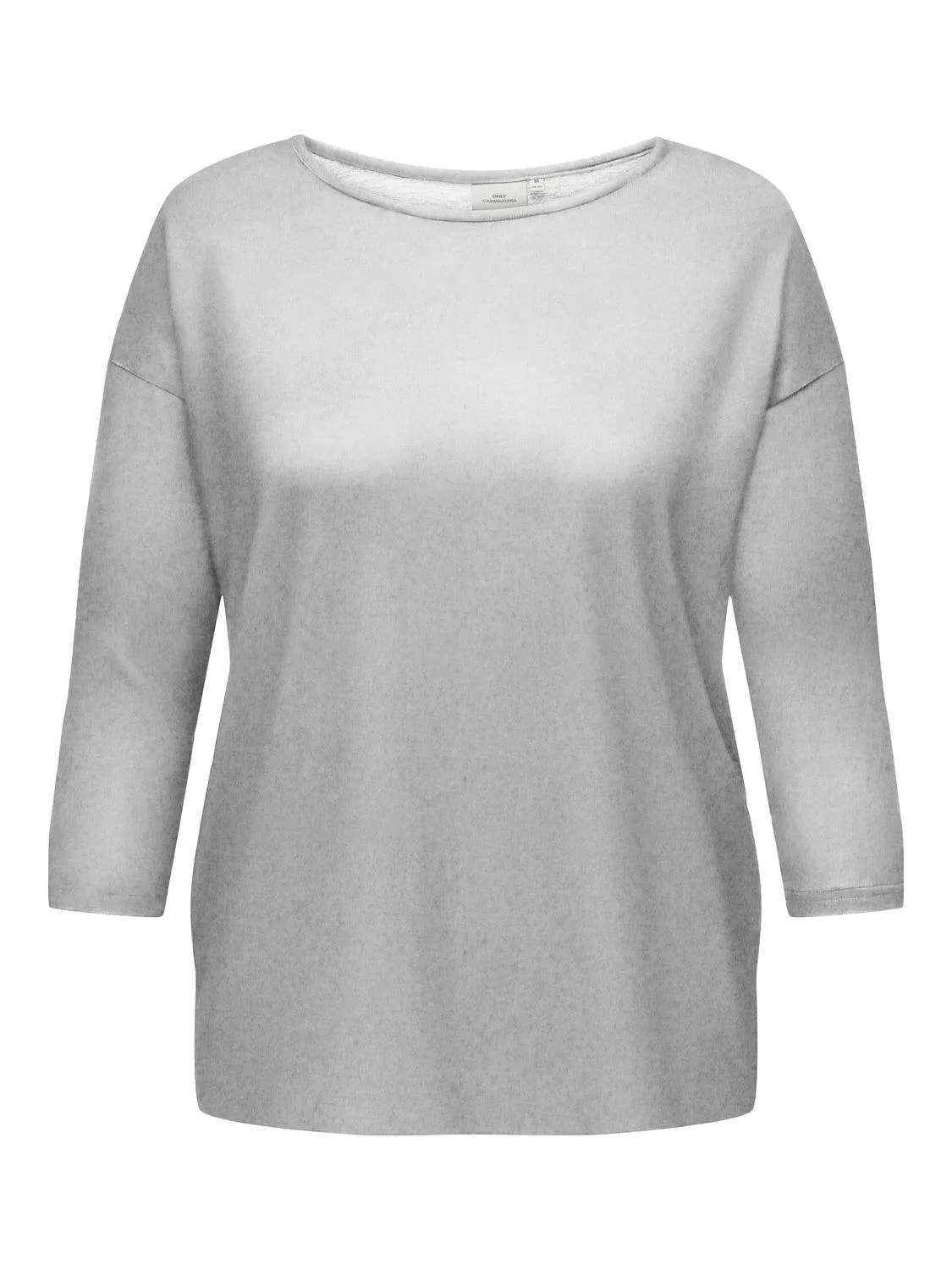 Only Carmakoma Ladies Plus Size Caralba regular Fit 3/4 Top-LT GREY MEL