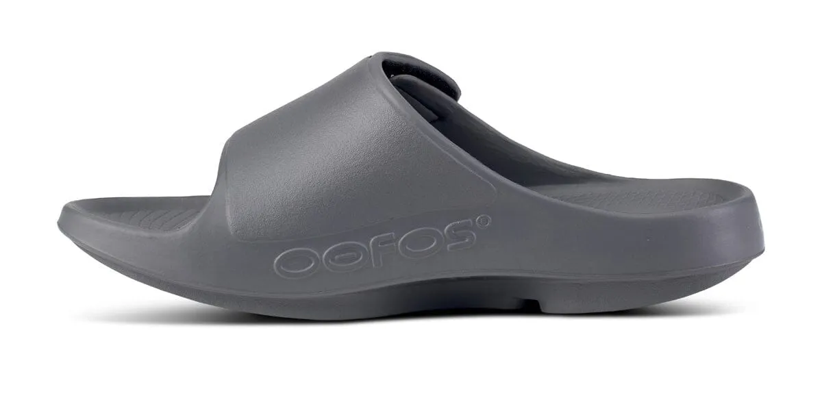 OOFOS Unisex OOahh Sport Flex Slide Sandal - Slate