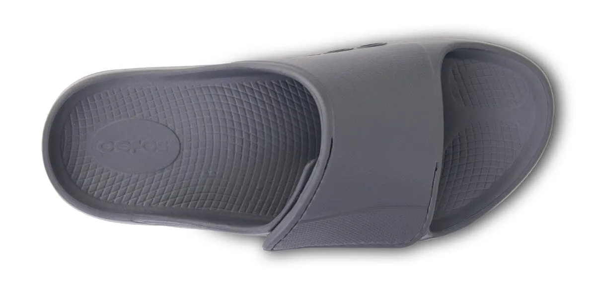 OOFOS Unisex OOahh Sport Flex Slide Sandal - Slate