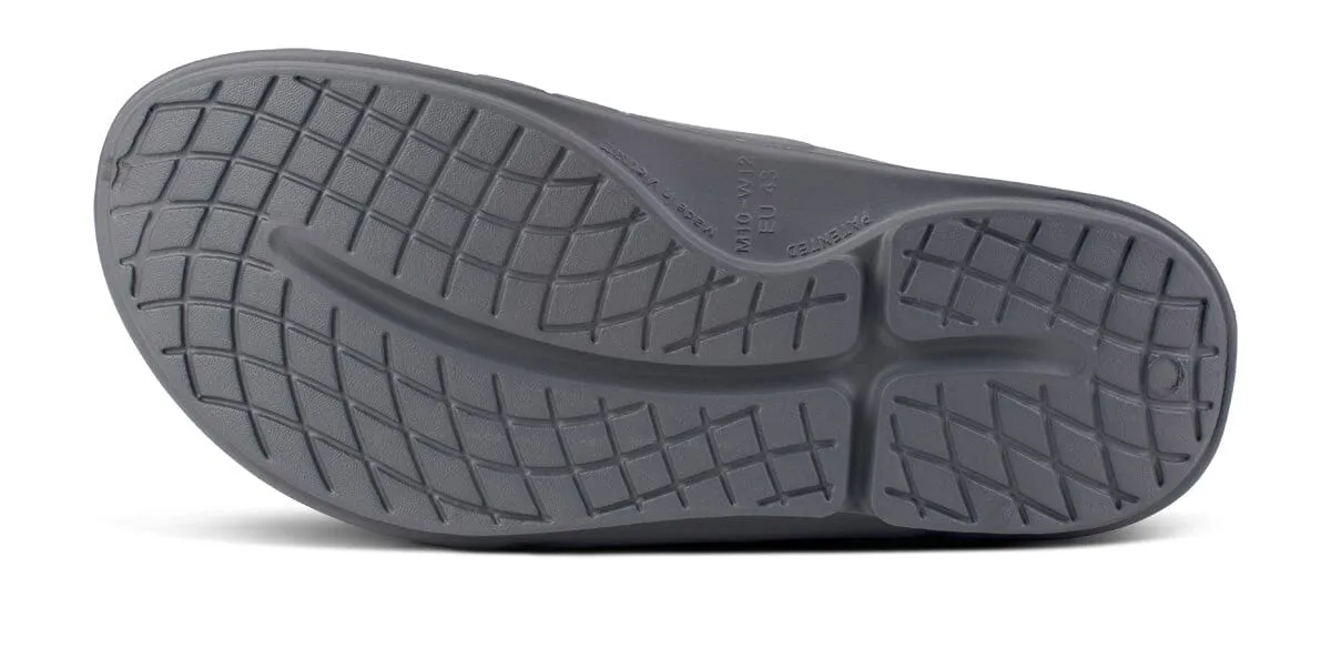 OOFOS Unisex OOahh Sport Flex Slide Sandal - Slate