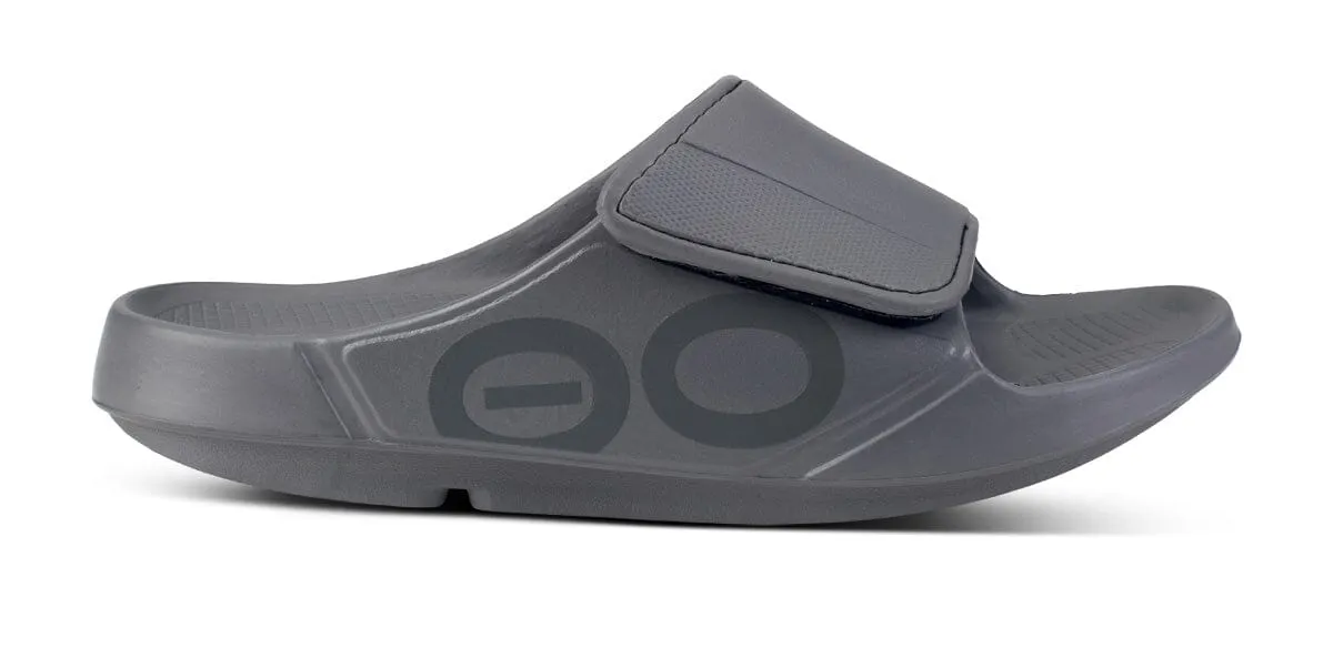 OOFOS Unisex OOahh Sport Flex Slide Sandal - Slate