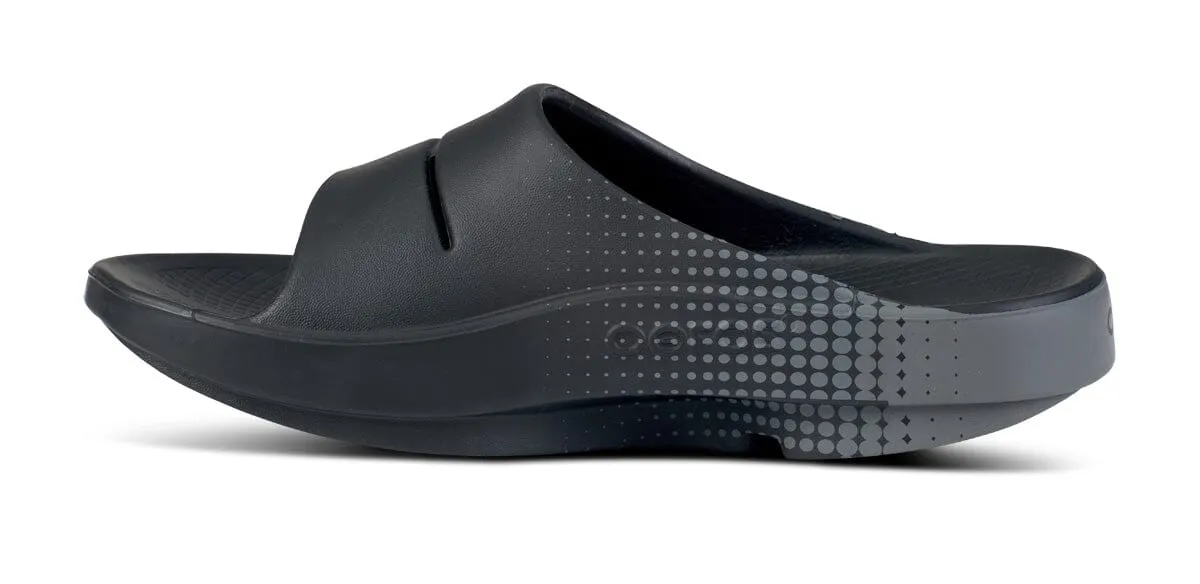 OOFOS Unisex OOahh Sport Slide Sandal - Black Matrix