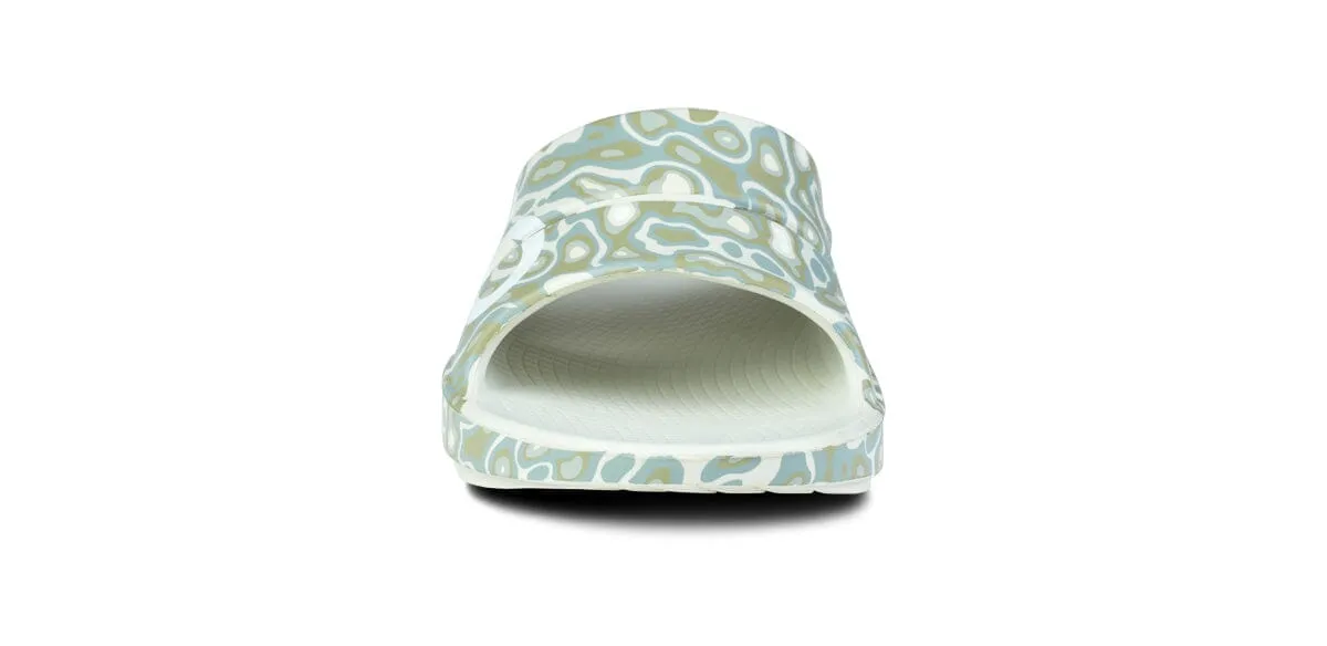 OOFOS Unisex OOahh Sport Slide Sandal - Cosmic Gray Water Camo