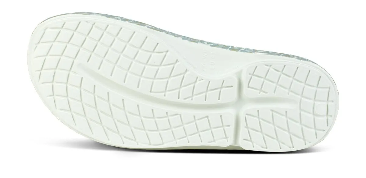 OOFOS Unisex OOahh Sport Slide Sandal - Cosmic Gray Water Camo