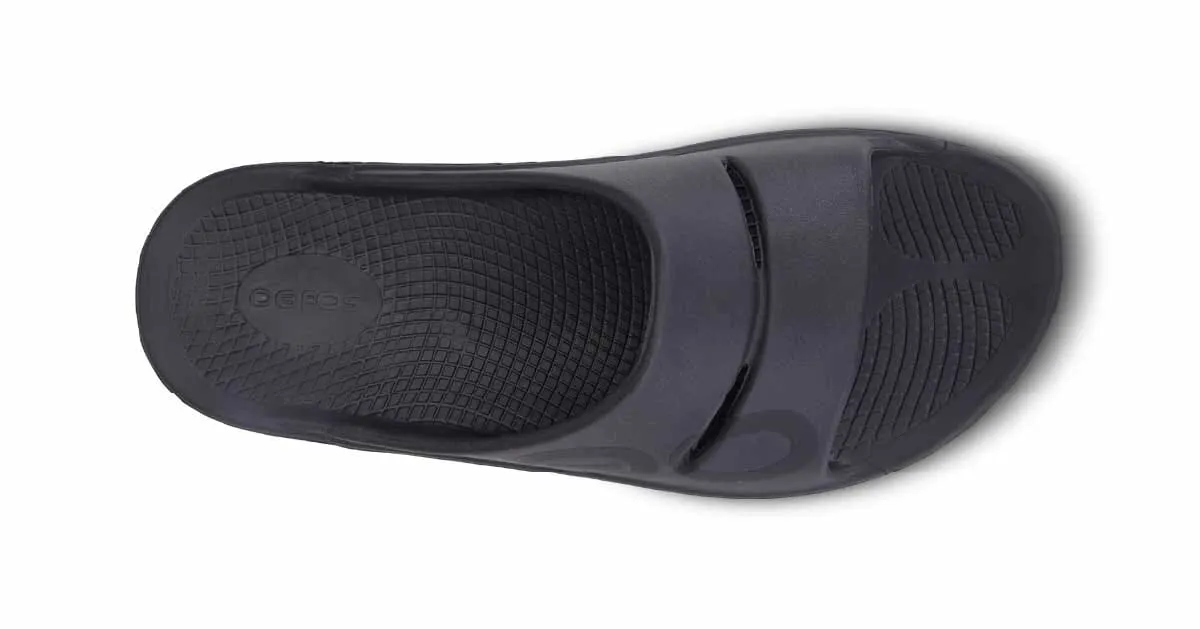 OOFOS Unisex OOahh Sport Slide Sandal - Matte Black