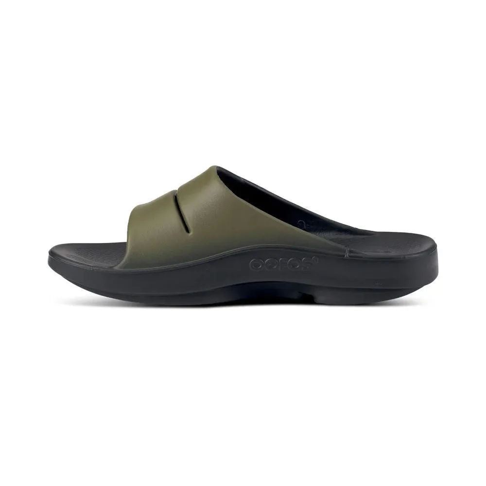 Oofos Unisex Ooahh Sport Slide Sandals - Tactical Green