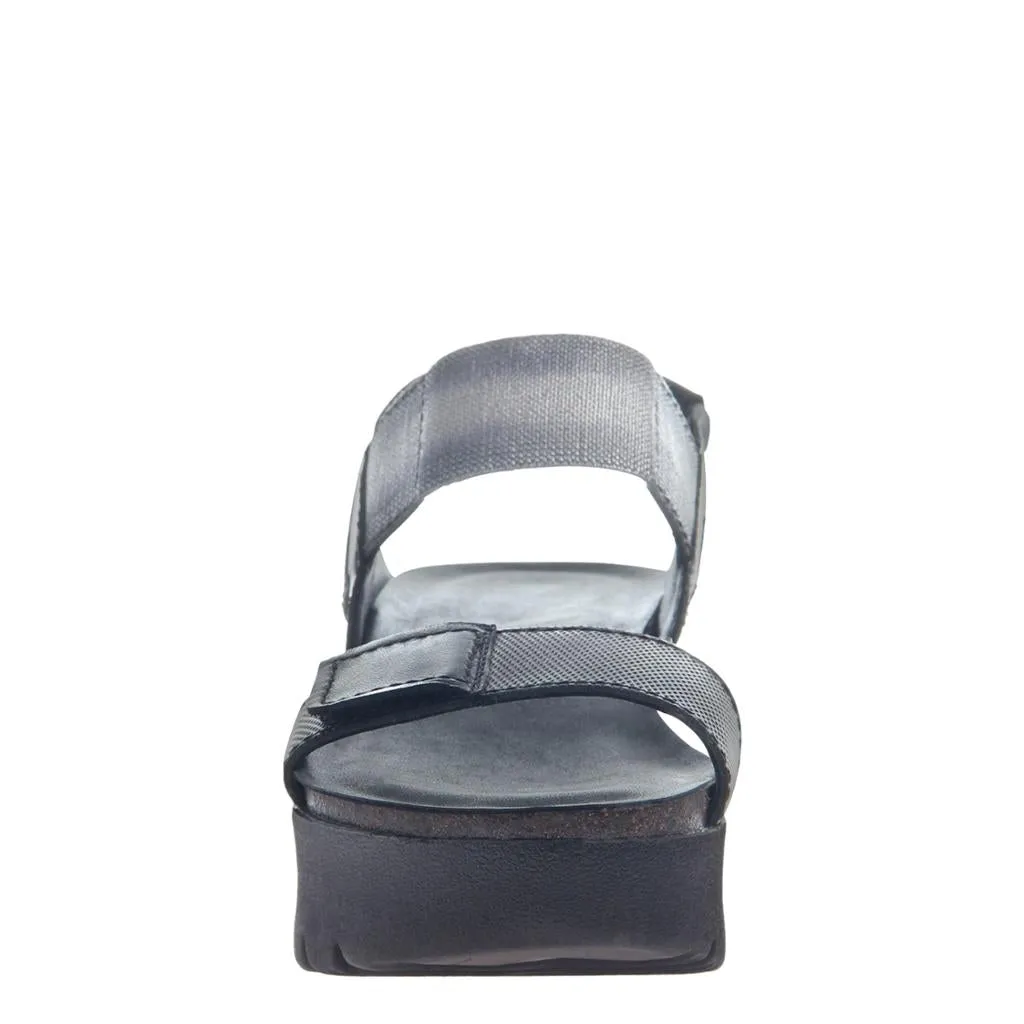 OTBT: NOVA in Black Wedge Sandals