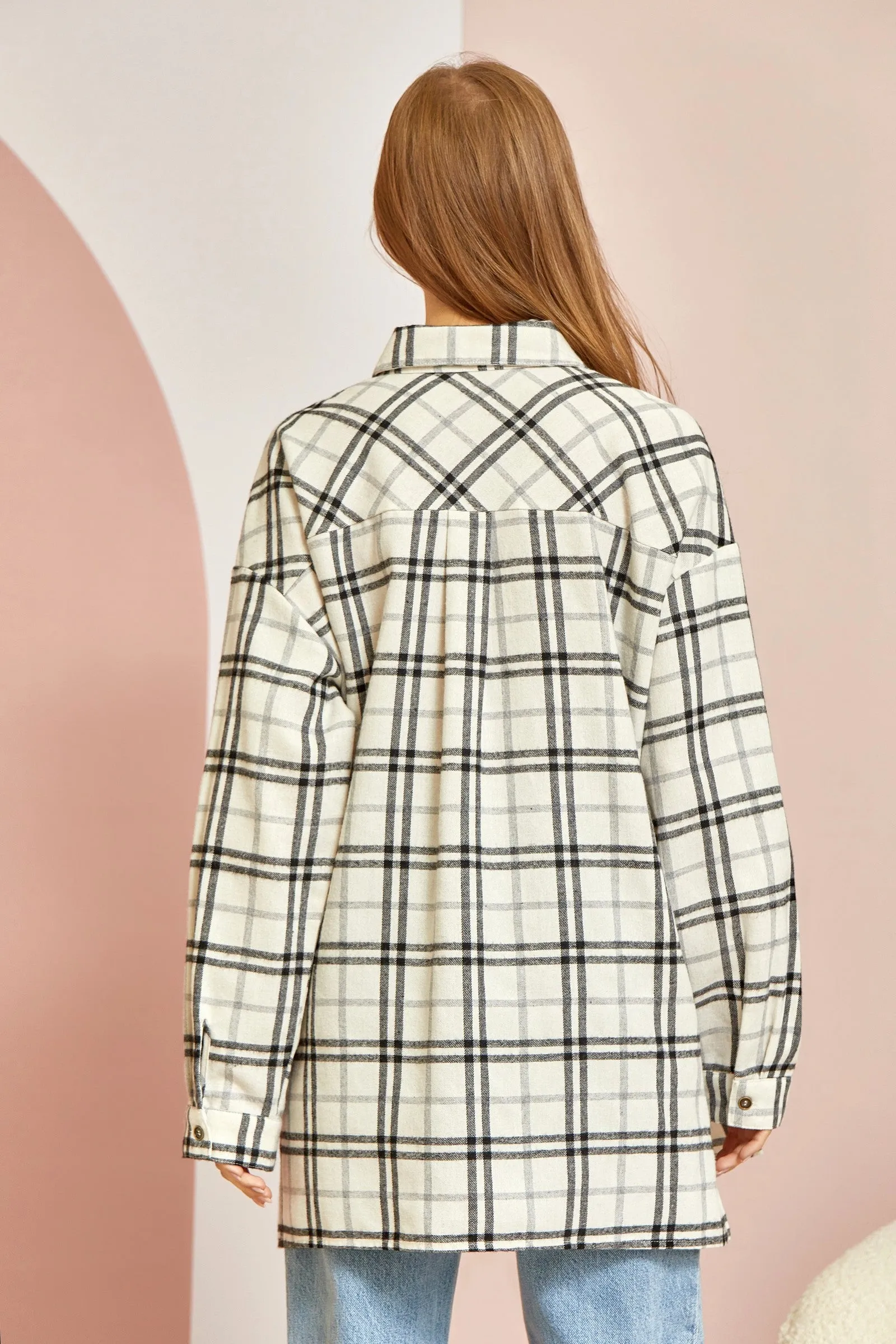 OVERSIZED PLAID JACKET