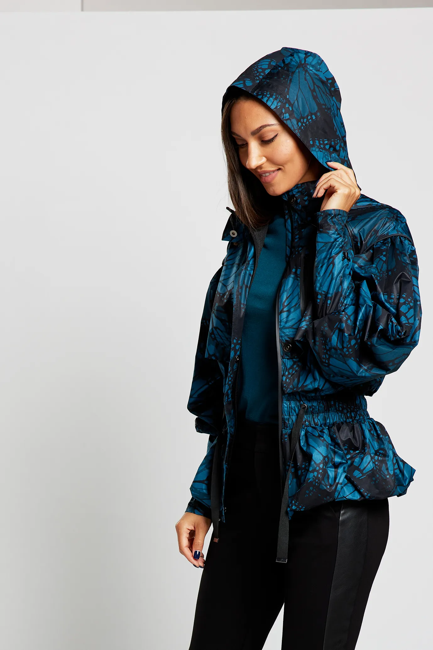 Peplum Monarch Rain Shell