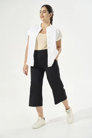 [Petite Collection] Cooling & Buttery Soft Lush Cropped Pants With Stretchable Waistband & Pockets