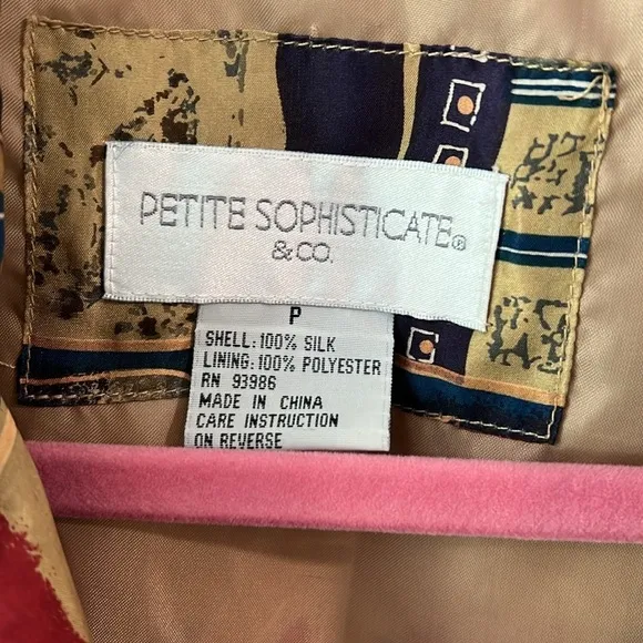 Petite Sophisticate - petite, see measurements, silk jacket