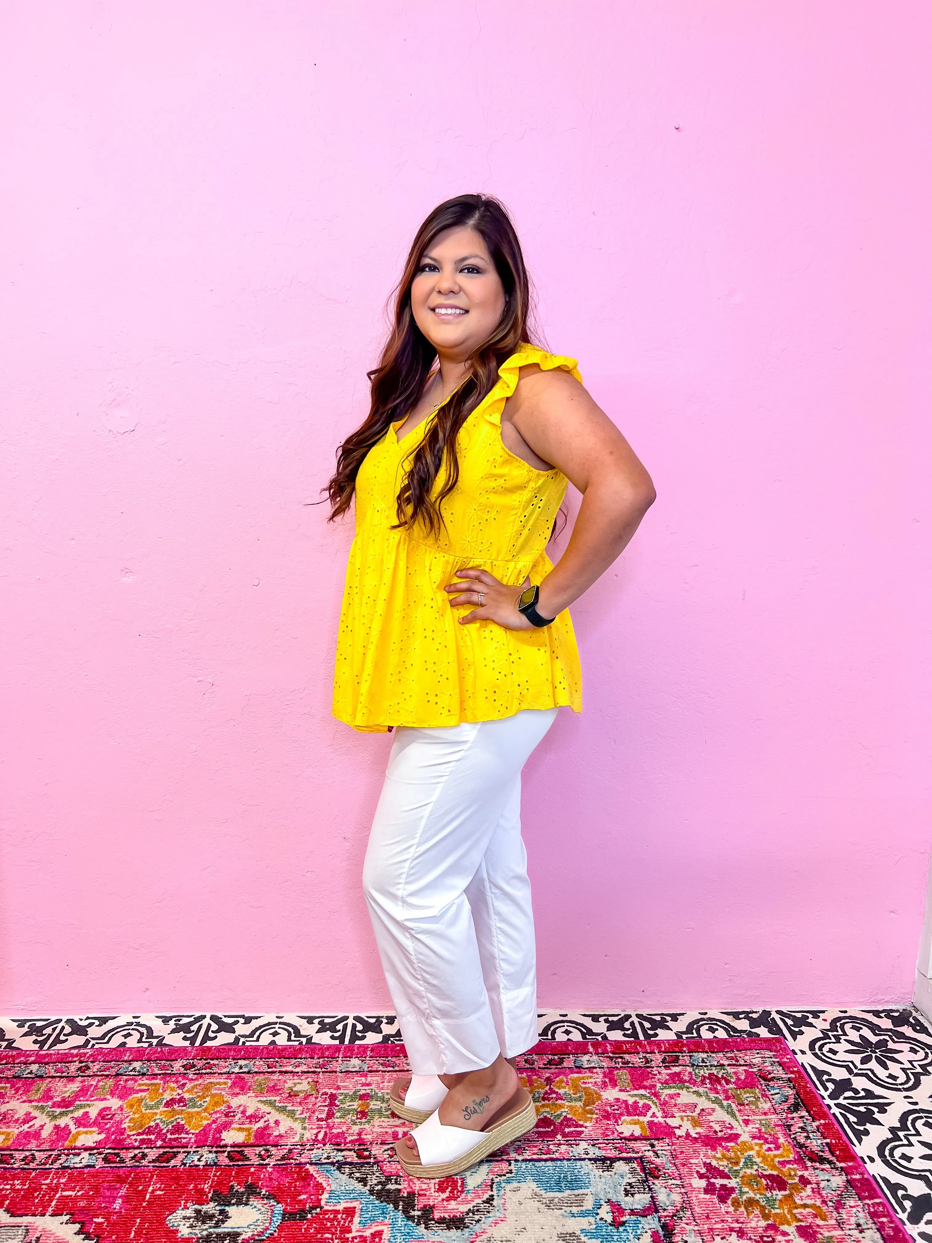 {Plus} Blaire Eyelet Blouse