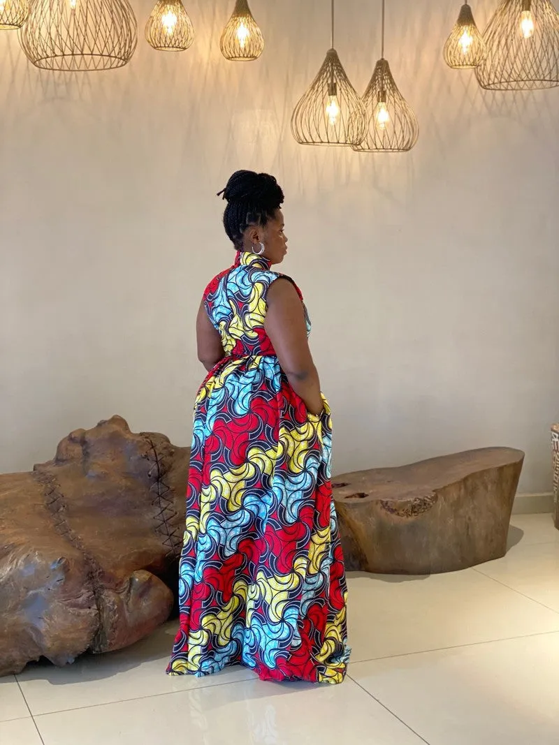 Plus Size Beautiful & Bodacious African Maxi Dress