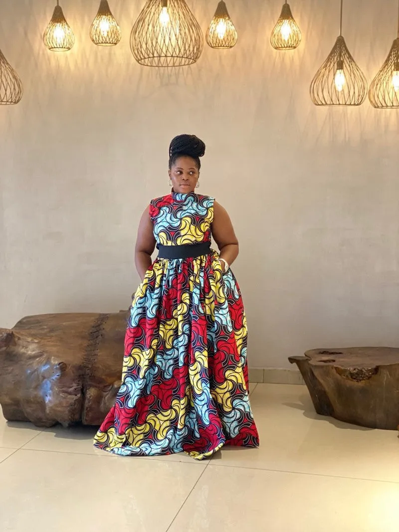 Plus Size Beautiful & Bodacious African Maxi Dress