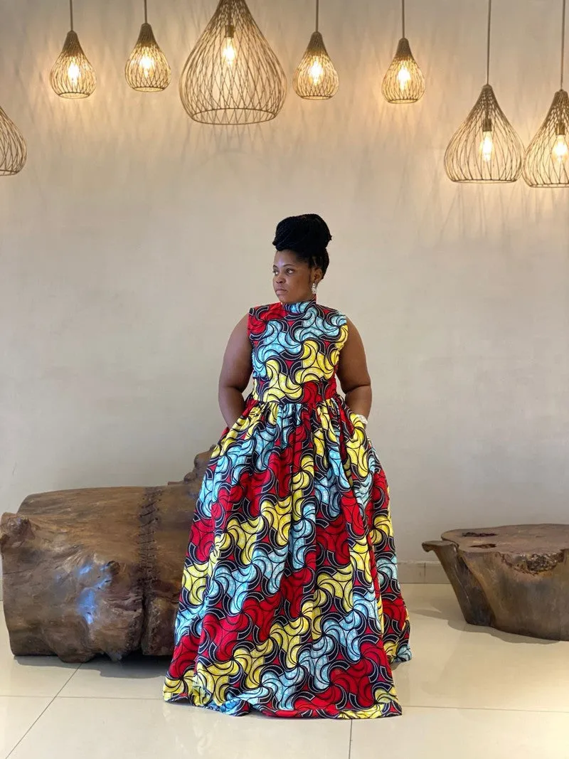 Plus Size Beautiful & Bodacious African Maxi Dress