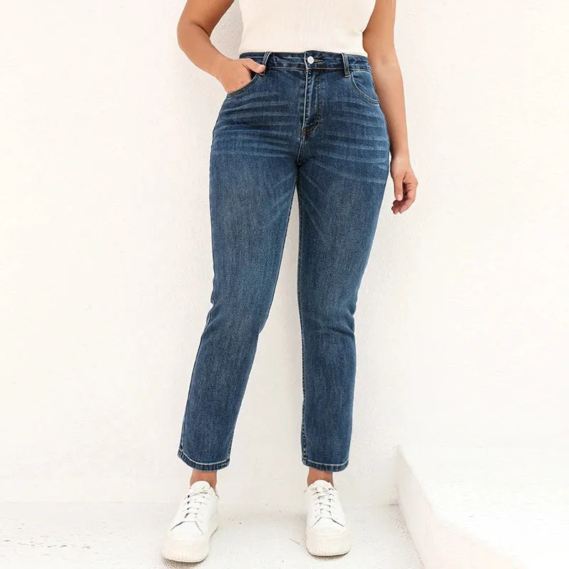 Plus Size BoyFriend Jeans 6XL Fashion Straight