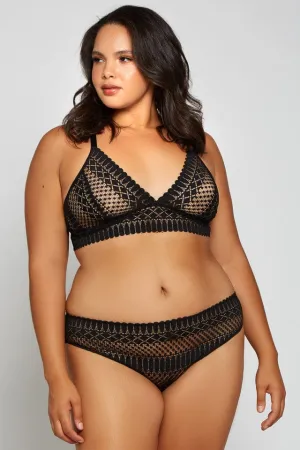 Plus Size Hazel Bra Set- Black