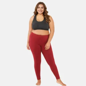 Plus Size Leggings For Women | High Waist | Ankle Length | Soft Cotton & Elastane Blend | Non-See-Through | Gusset Crotch Prevents Ripping