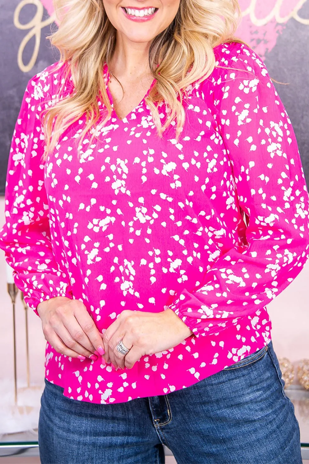 Plus Size Notched Neck Smocked Blouse (3 Colors)