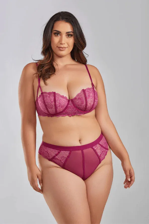 Plus Size Quinn Set- Wine